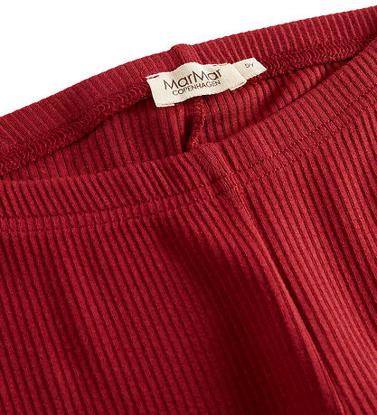 MarMar Leggings - Rib/Modal - Hibiscus Red