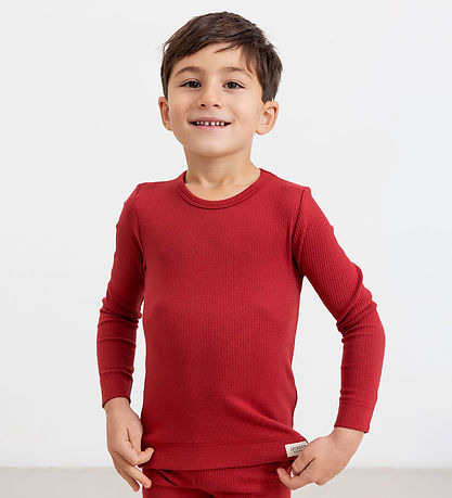 MarMar Leggings - Rib/Modal - Hibiscus Red