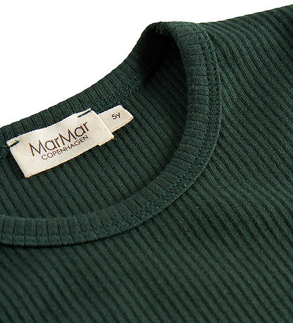 MarMar Bluse - Rib/Modal - Dark Leaf