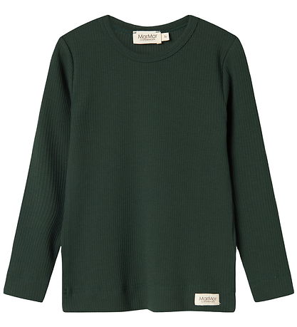 MarMar Bluse - Rib/Modal - Dark Leaf