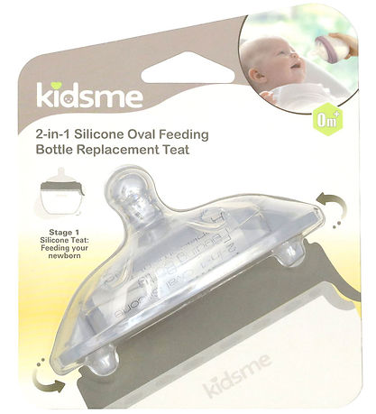 KidsMe Flaskesut - Silikone - 2-i-1 Fodringssystem