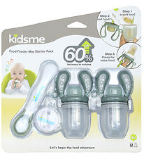 KidsMe Food Feedere - 2-pak - Starterpakke  - Medium - Gray