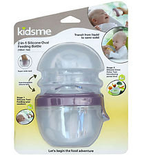 KidsMe Sutteflaske/Food Feeder - 2-i-1 - 150ml - Silikone - Plum