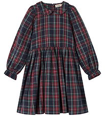 MarMar Kjole - Delice - Pilot Navy Check MarMar Kjole - Delice - Pilot Navy Check