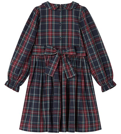 MarMar Kjole - Delice - Pilot Navy Check MarMar Kjole - Delice - Pilot Navy Check