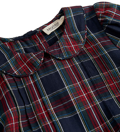 MarMar Kjole - Delice - Pilot Navy Check MarMar Kjole - Delice - Pilot Navy Check