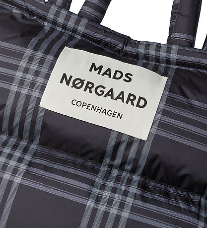 Mads Nørgaard Shopper - Light Ripstop Pillow - Black/Vanilla Ice