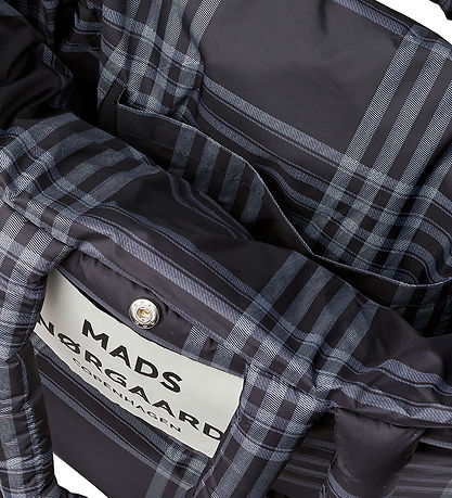 Mads Nørgaard Shopper - Light Ripstop Pillow - Black/Vanilla Ice