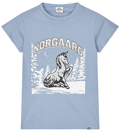 Mads Nørgaard T-shirt - Tuvina - Faded Denim Mads Nørgaard T-shirt - Tuvina - Faded Denim