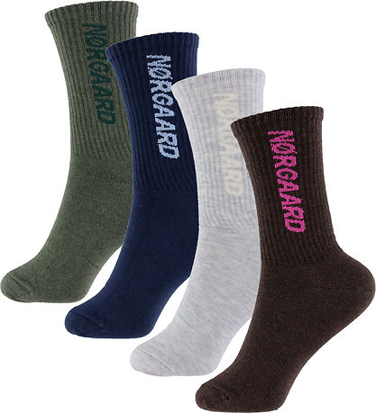 Mads Nørgaard Strømper - Sock Box Logo Step up - 4-pak - Multi