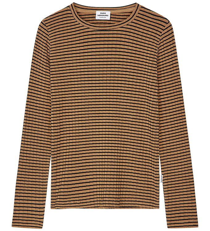 Mads Nørgaard Bluse - Rib - Viskose - Talika - Ermine/Black