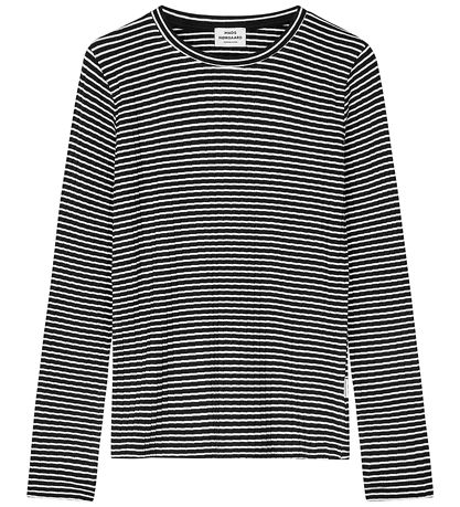 Mads Nørgaard Bluse - Rib - Talika - Black/Vanilla Ice