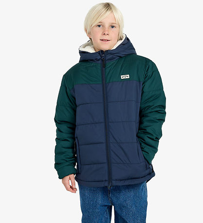 Billabong Puffer Jacket - Journey - Navy/Green