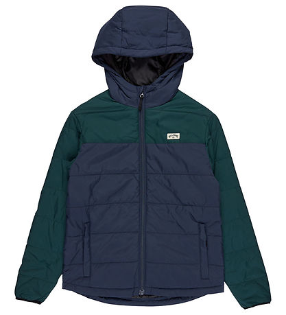 Billabong Puffer Jacket - Journey - Navy/Green Billabong Puffer Jacket - Journey - Navy/Green