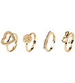 Name It Ringe - NkfFacc-Kida - 4-pak - Gold Colour/625