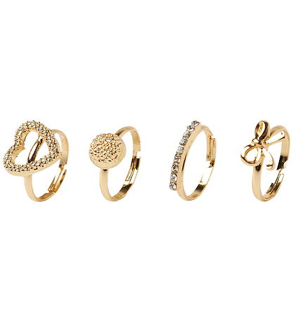 Name It Ringe - NkfFacc-Kida - 4-pak - Gold Colour/625