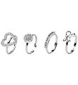 Name It Ringe - NkfFacc-Kida - 4-pak - Silver/625