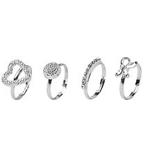 Name It Ringe - NkfFacc-Kida - 4-pak - Silver/625 Name It Ringe - NkfFacc-Kida - 4-pak - Silver/625