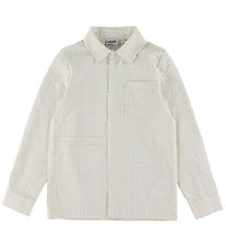 Name It Skjorte - NkmVilfred - Cloud Dancer/Dot Navy Blazer