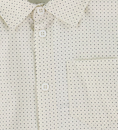 Name It Skjorte - NkmVilfred - Cloud Dancer/Dot Navy Blazer