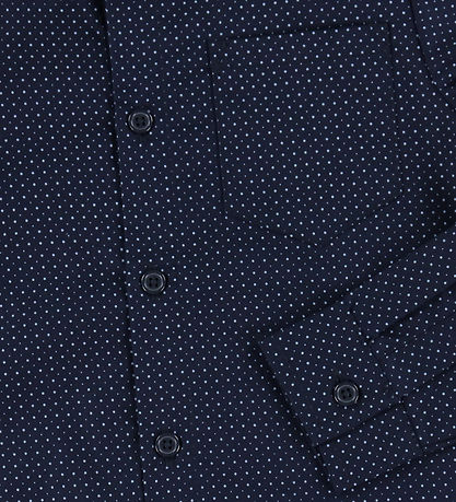 Name It Skjorte - NkmVilfred - Navy Blazer/Dot Kentucky Blue