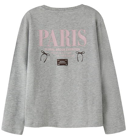 Name It Bluse - NkfRaris - Grey Melange Name It Bluse - NkfRaris - Grey Melange