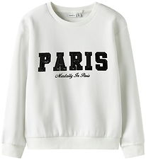 Name It Sweatshirt - NkfRetta - Bright White Name It Sweatshirt - NkfRetta - Bright White
