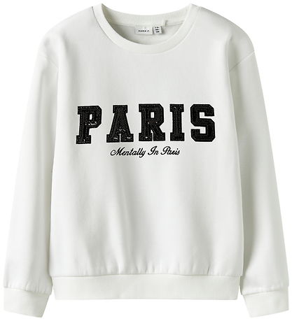 Name It Sweatshirt - NkfRetta - Bright White Name It Sweatshirt - NkfRetta - Bright White