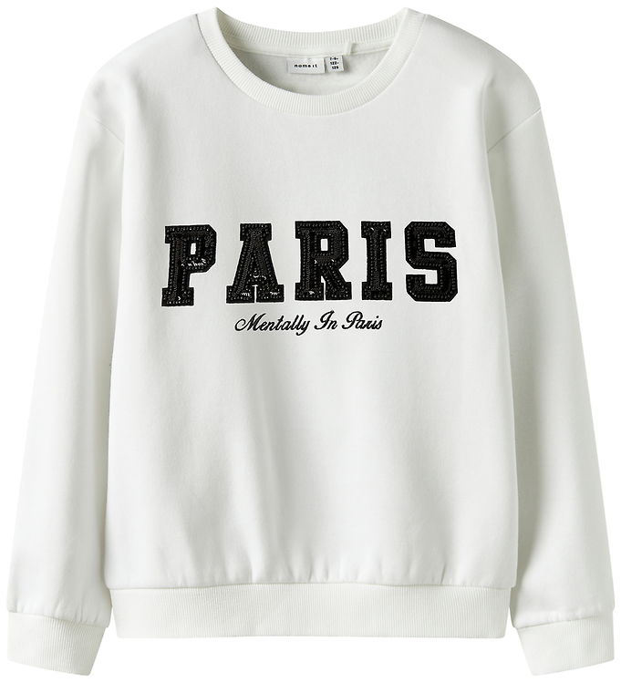 Name It Sweatshirt - NkfRetta - Bright White