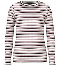 Name It Bluse - NkfVemma - Cloud Dancer/Seal Brown/Keepsake Lila