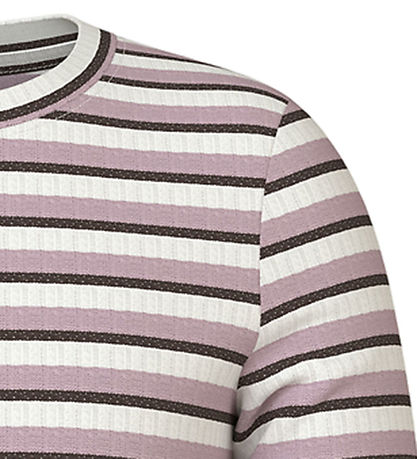 Name It Bluse - NkfVemma - Cloud Dancer/Seal Brown/Keepsake Lila