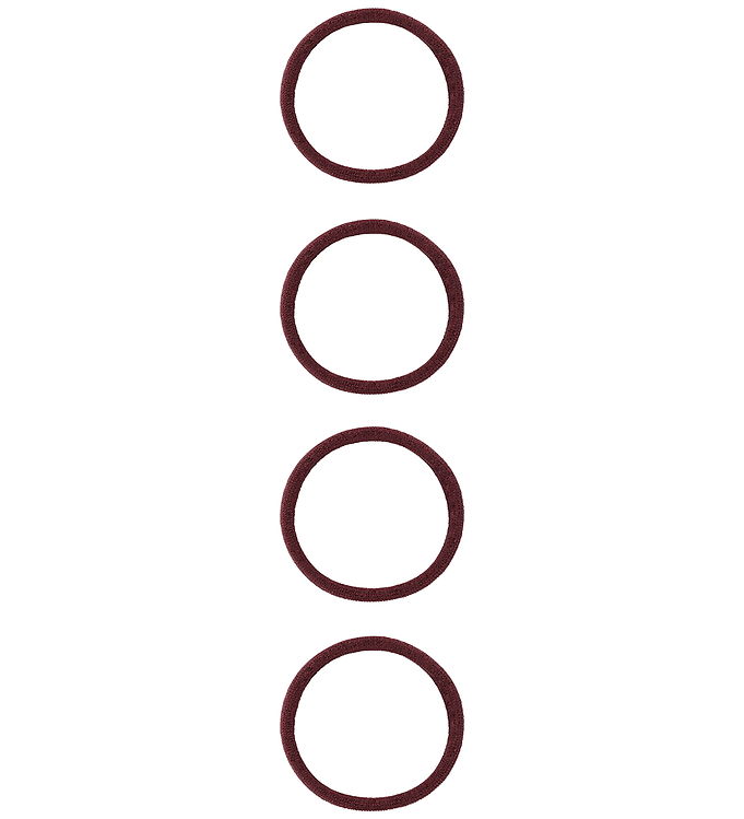 Name It Hårelastikker - NkfRiga - 4-pak - Burgundy/m. Glitter