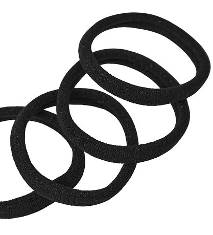 Name It Hårelastikker - NkfRiga - 4-pak - Black/m. Glitter