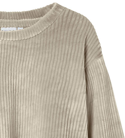 Name It Bluse - NkfVeloa - Velvet - Cement Name It Bluse - NkfVeloa - Velvet - Cement