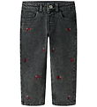 Name It Jeans - Noos - Mom - NmfBella - Medium Grey Denim/Flower