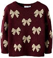 Name It Bluse - Strik - NmfRekka - Burgundy Name It Bluse - Strik - NmfRekka - Burgundy