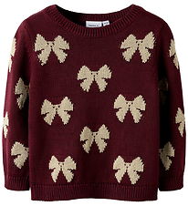 Name It Bluse - Strik - NmfRekka - Burgundy