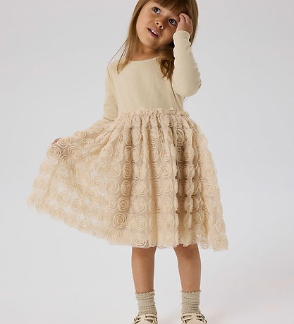 Name It Kjole - Tyl - NmfSykia - Cement Name It Kjole - Tyl - NmfSykia - Cement