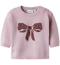 Name It Bluse - Strik - NbfRebow - Keepsake Lilac Name It Bluse - Strik - NbfRebow - Keepsake Lilac