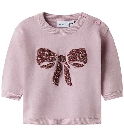 Name It Bluse - Strik - NbfRebow - Keepsake Lilac Name It Bluse - Strik - NbfRebow - Keepsake Lilac