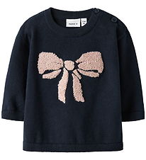 Name It Bluse - Strik - NbfRebow - Navy Blazer Name It Bluse - Strik - NbfRebow - Navy Blazer