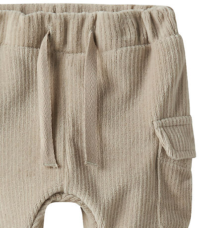 Name It Bukser - Velour - NmmRonny - Island Fossil