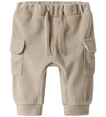 Name It Bukser - Velour - NmmRonny - Island Fossil