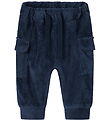 Name It Bukser - Velour - NbmRonny - Navy Blazer