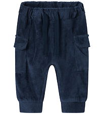 Name It Bukser - Velour - NbmRonny - Navy Blazer