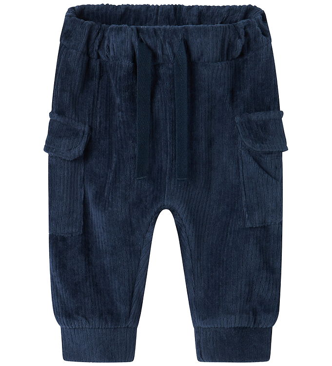 Name It Bukser - Fløjlsvelour - NbmRonny - Navy Blazer