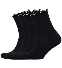 Rosemunde Strømper - 4-pak - Rh Arlanta - Black/Silver/Gold