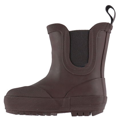 Pom Pom Gummistøver m. For - Ankel - Chocolate