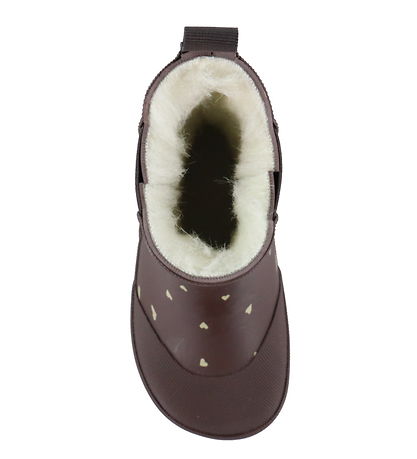 Pom Pom Gummistøvler m. For - Ankel - Chocolate Heart