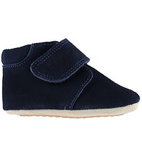 Pom Pom Skindfutter - Beginners Velcro - Navy Suede